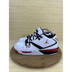 Jordan Flight 23 White Black Red Leather Athletic Shoes Womens Size 8.5 (7y)